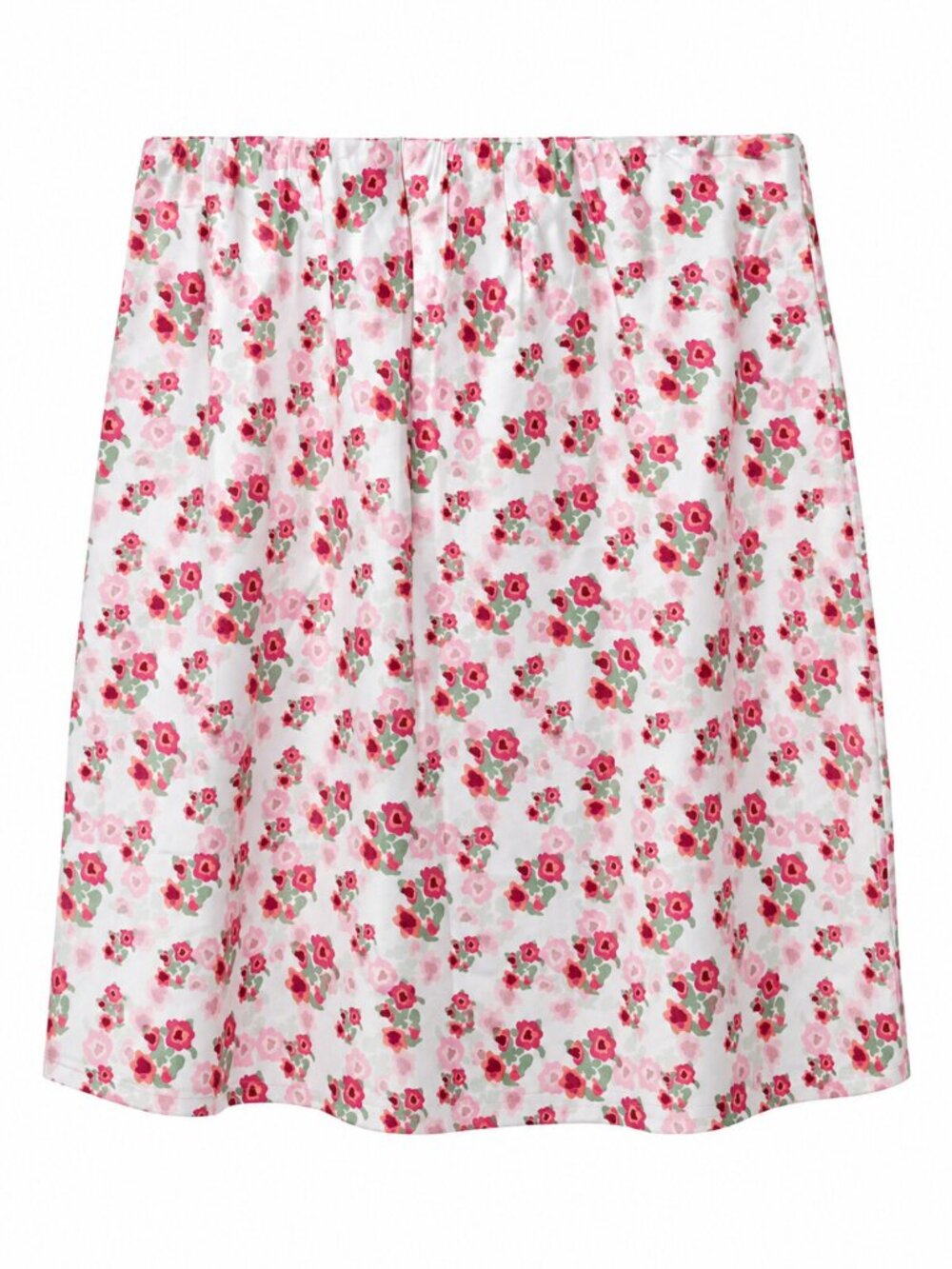 NWT Love McNicoll Pink Floral Satin Mini Skirt S